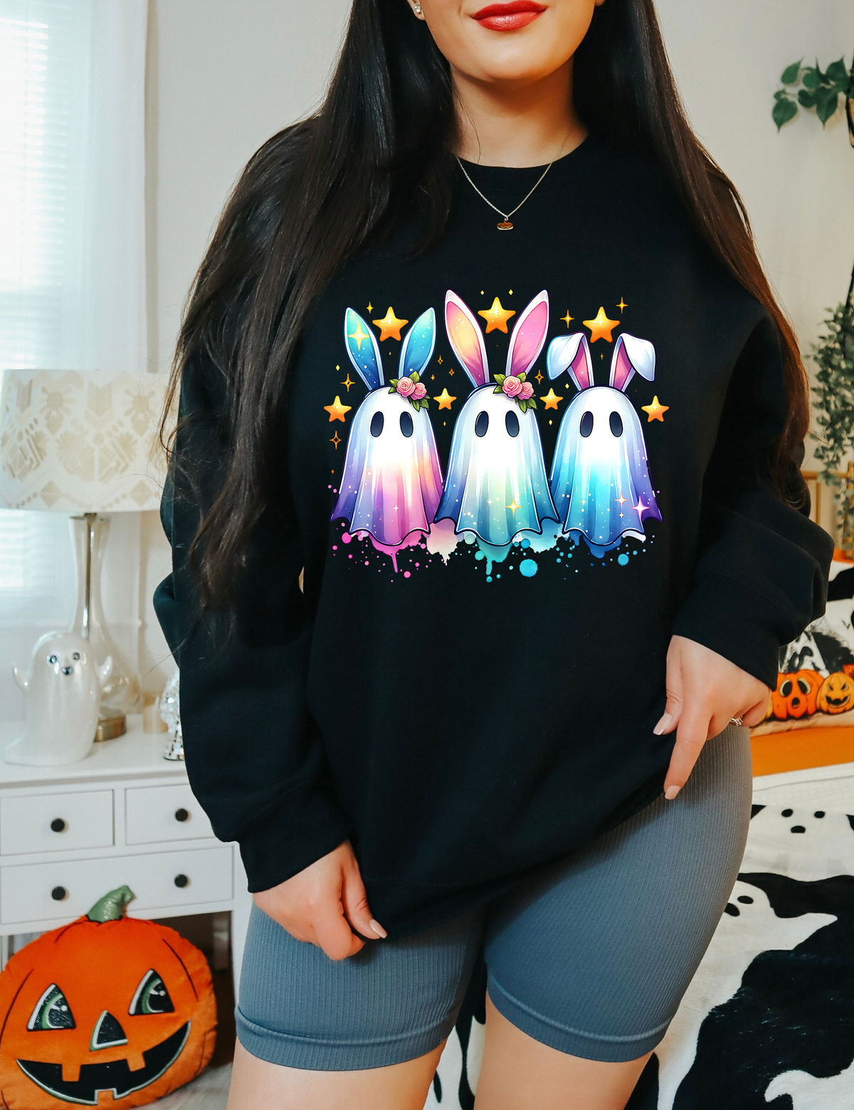 3 Bunny Ghosts Sweatshirt
