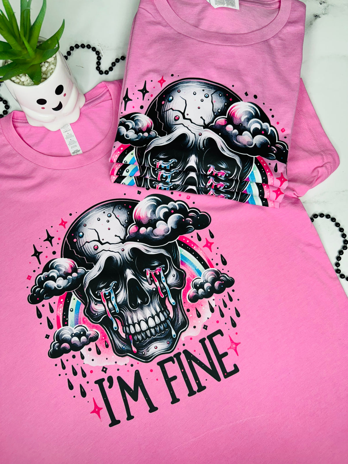 Im Fine Crying Skull Tshirt