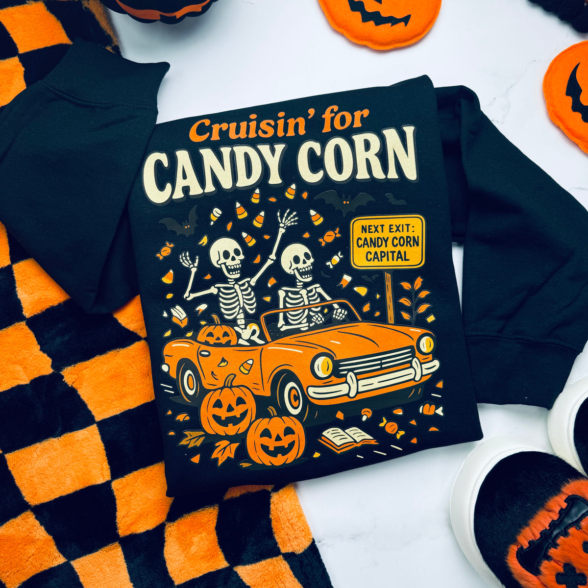 Crusin For Candy Corn Sweatshirt