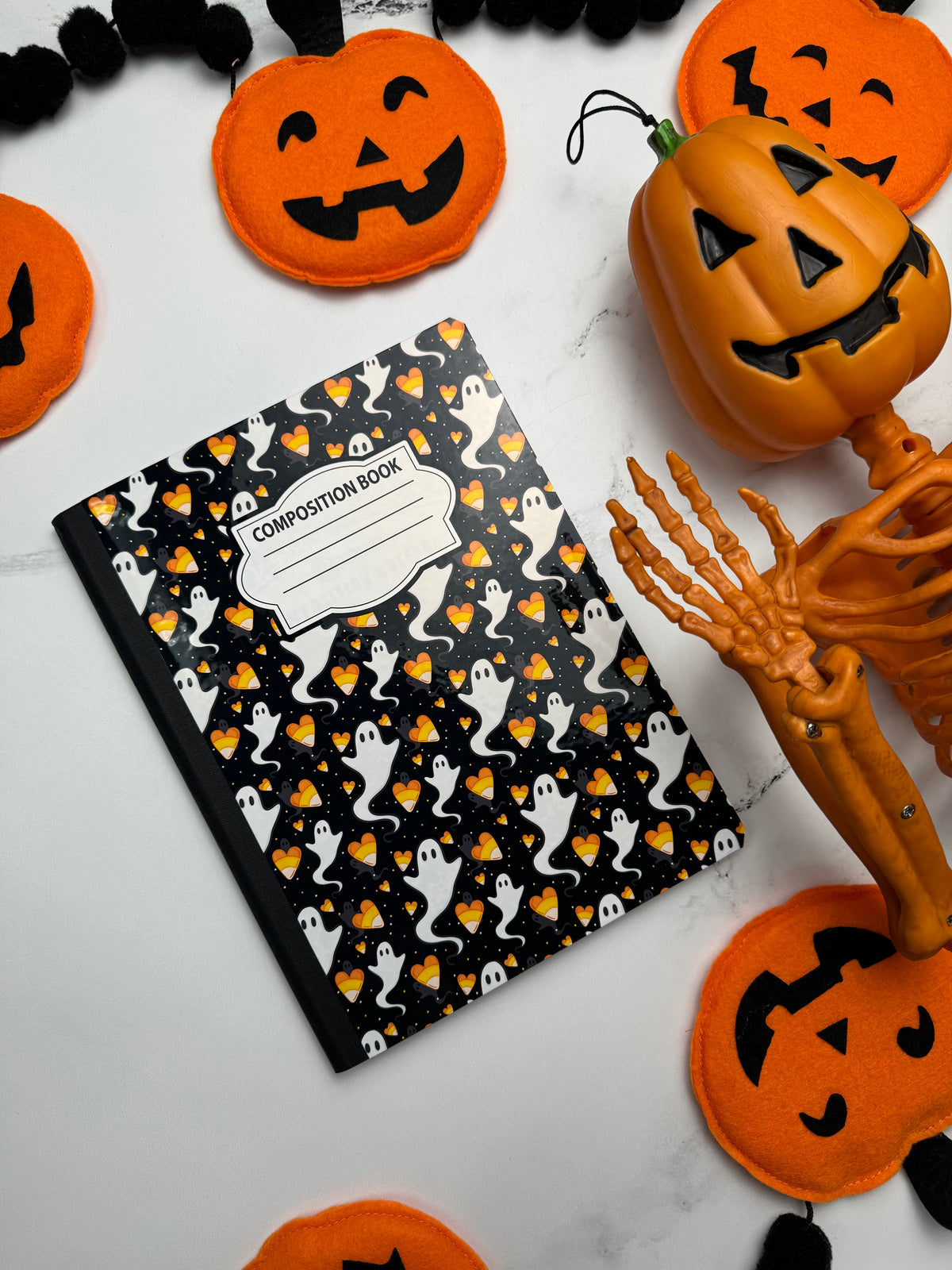 Candy Corn Ghost Notebook