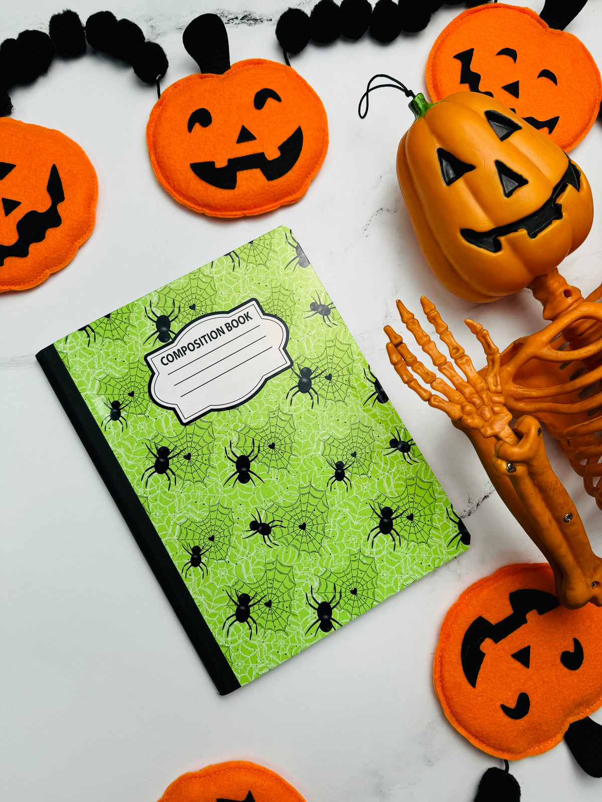 Green Spiderwebs Notebook