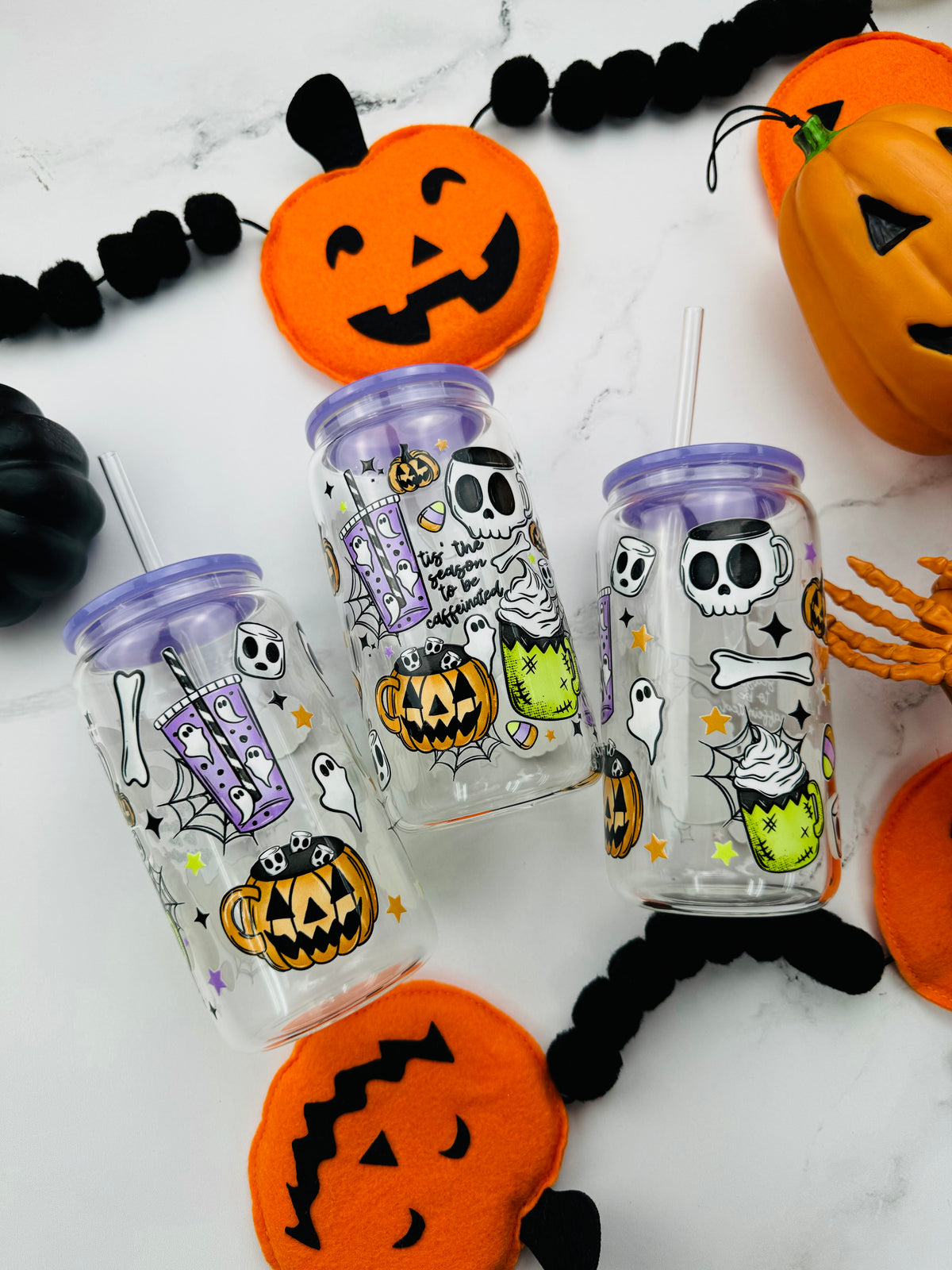 Tis The Season Glass Cup