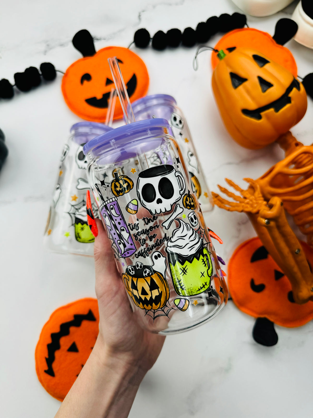 Tis The Season Glass Cup