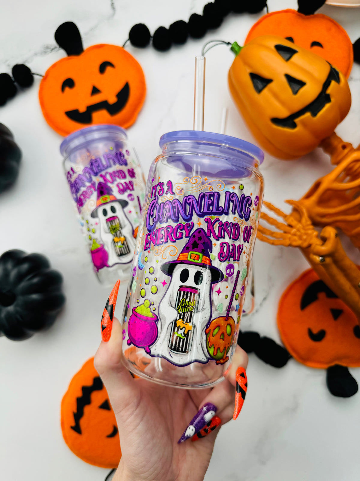 Ghost Energy Glass Cup