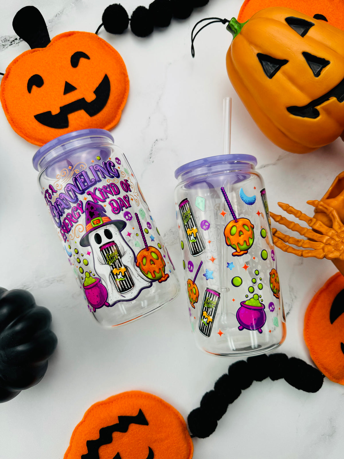 Ghost Energy Glass Cup