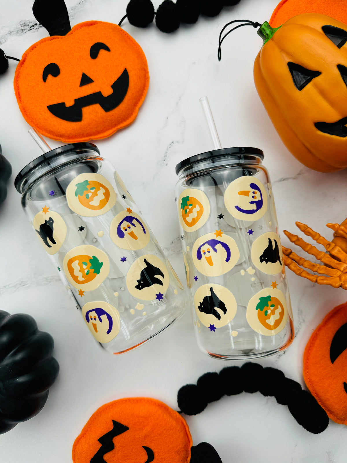 Spooky Cookies Glass Cup