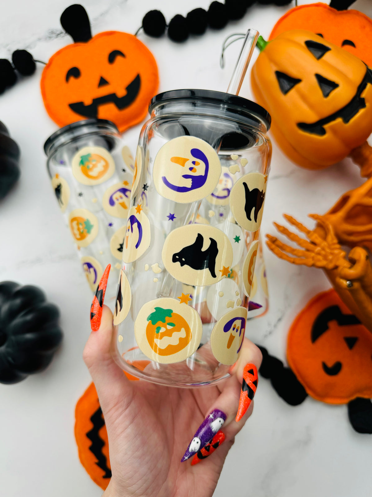 Spooky Cookies Glass Cup