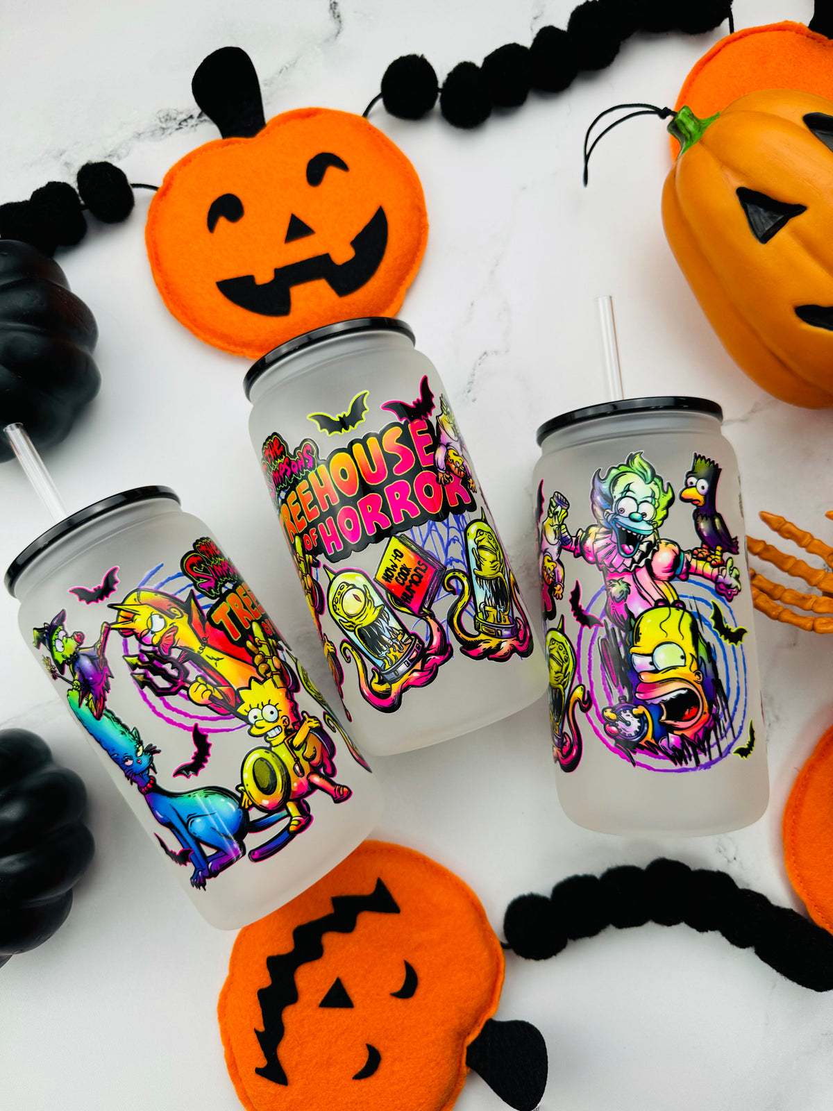 Treehouse Terror Glass Cup