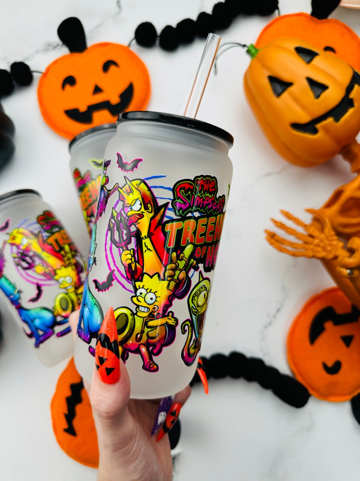 Treehouse Terror Glass Cup