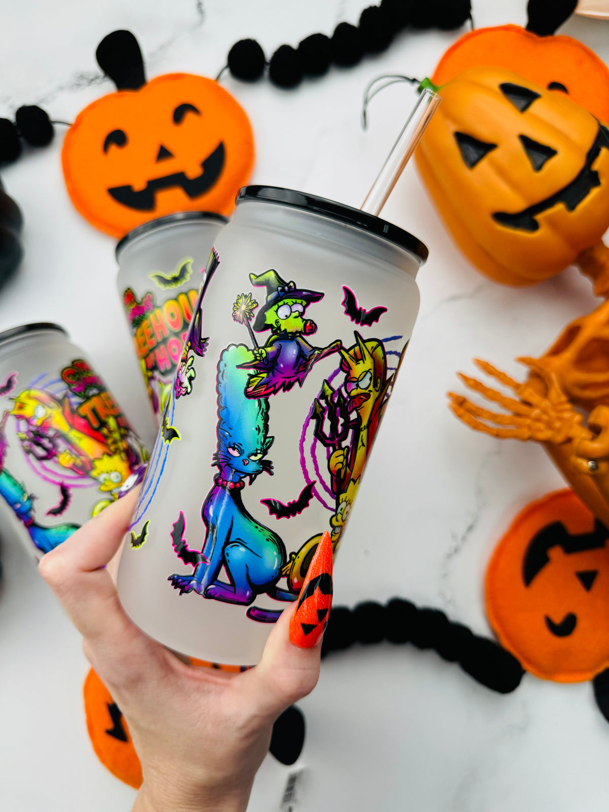 Treehouse Terror Glass Cup