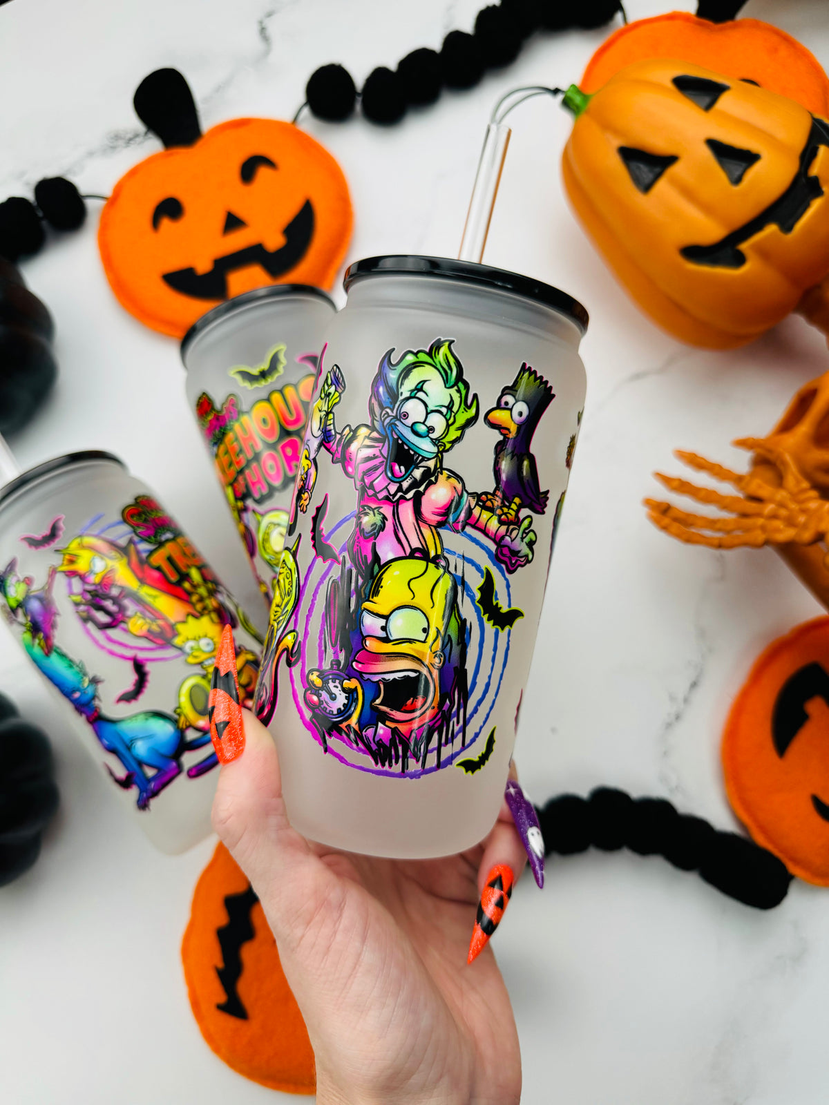 Treehouse Terror Glass Cup