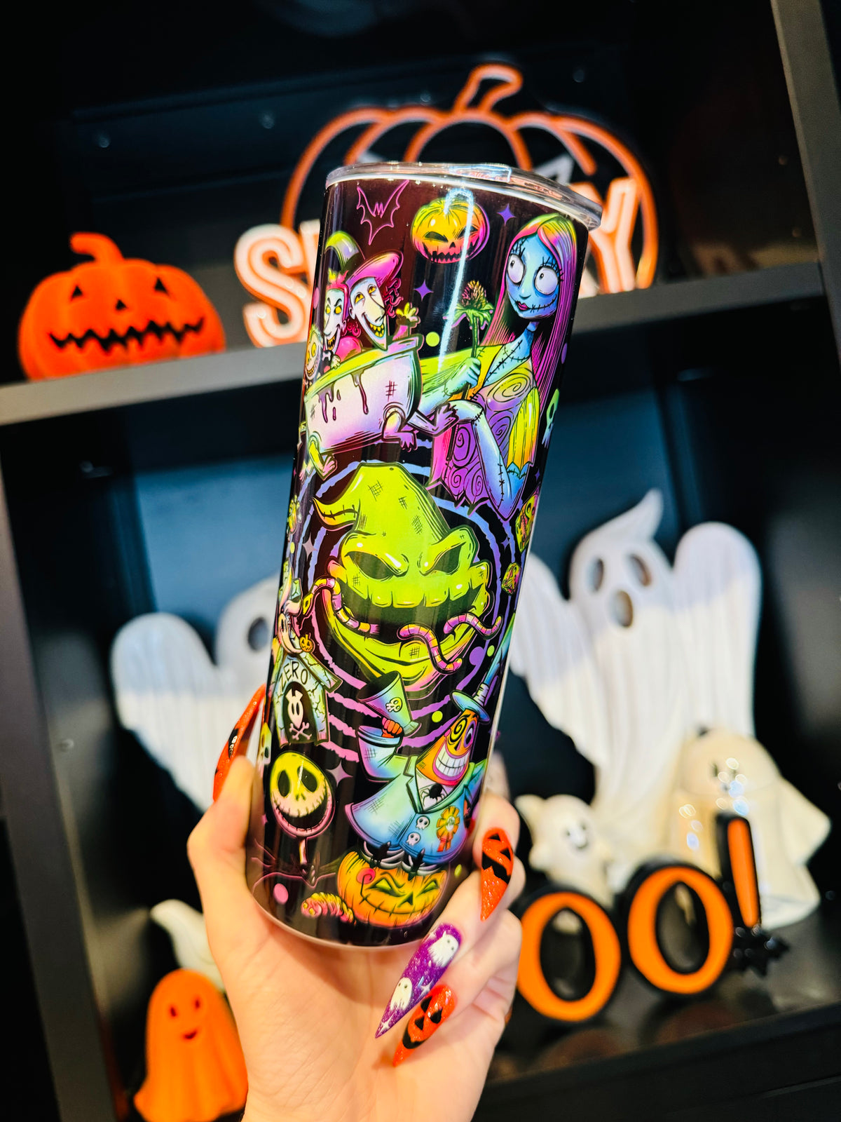 Halloween Nightmare Skinny Tumbler