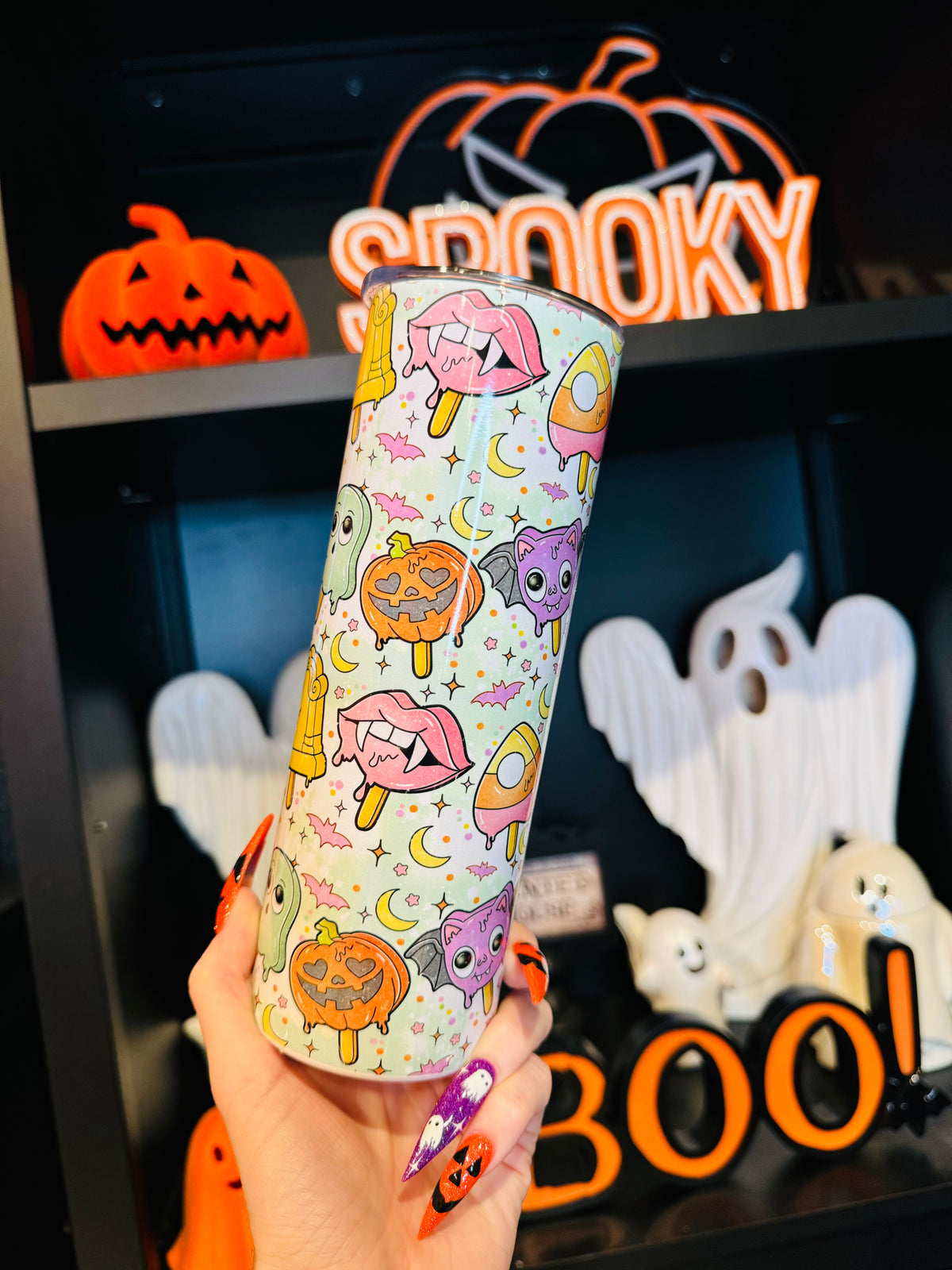Spooky Pops Skinny Tumbler