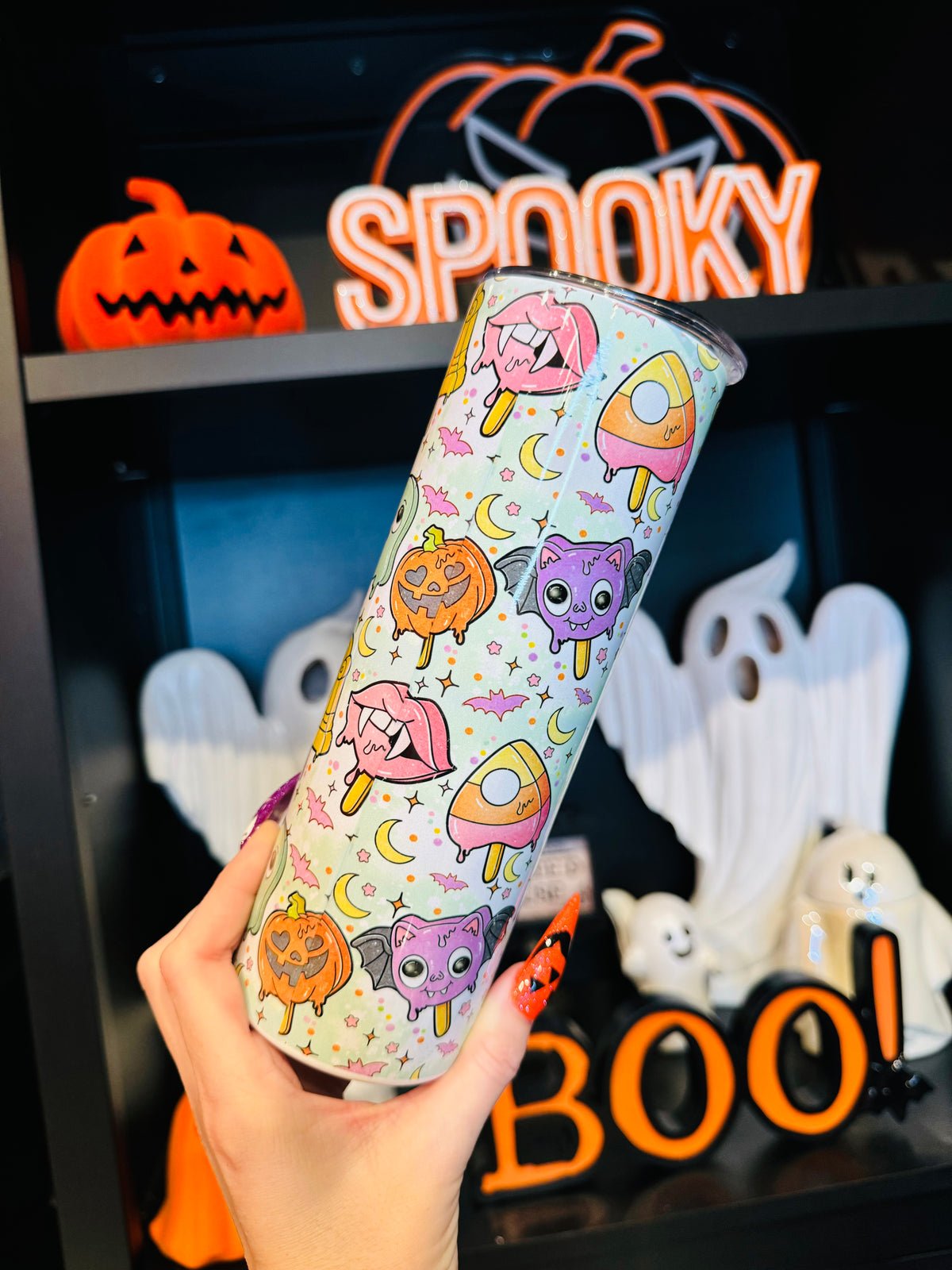 Spooky Pops Skinny Tumbler