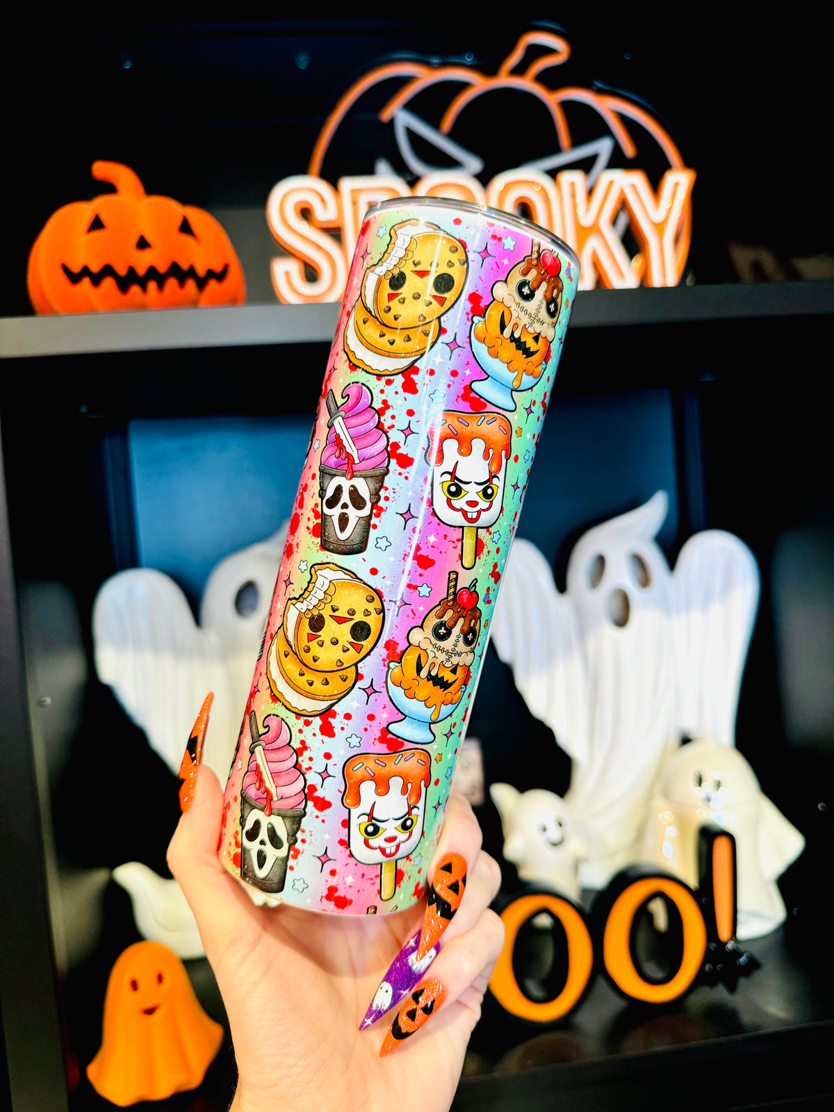Horror Pops Skinny Tumbler