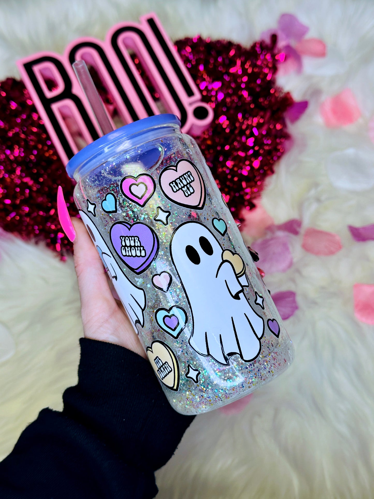 Candy Ghost Snow Globe Cup