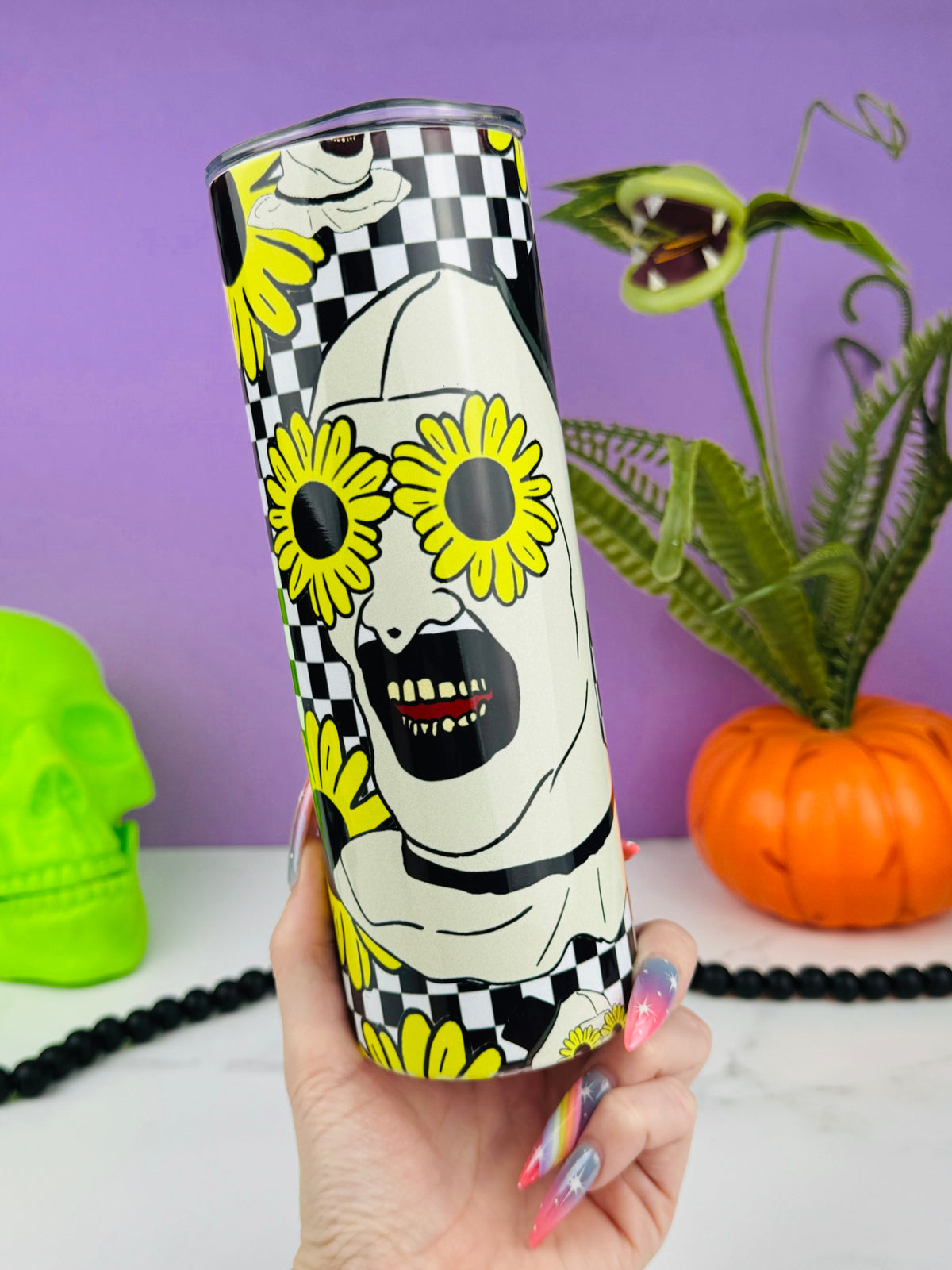 Yellow Spring Terrifier Skinny Tumbler