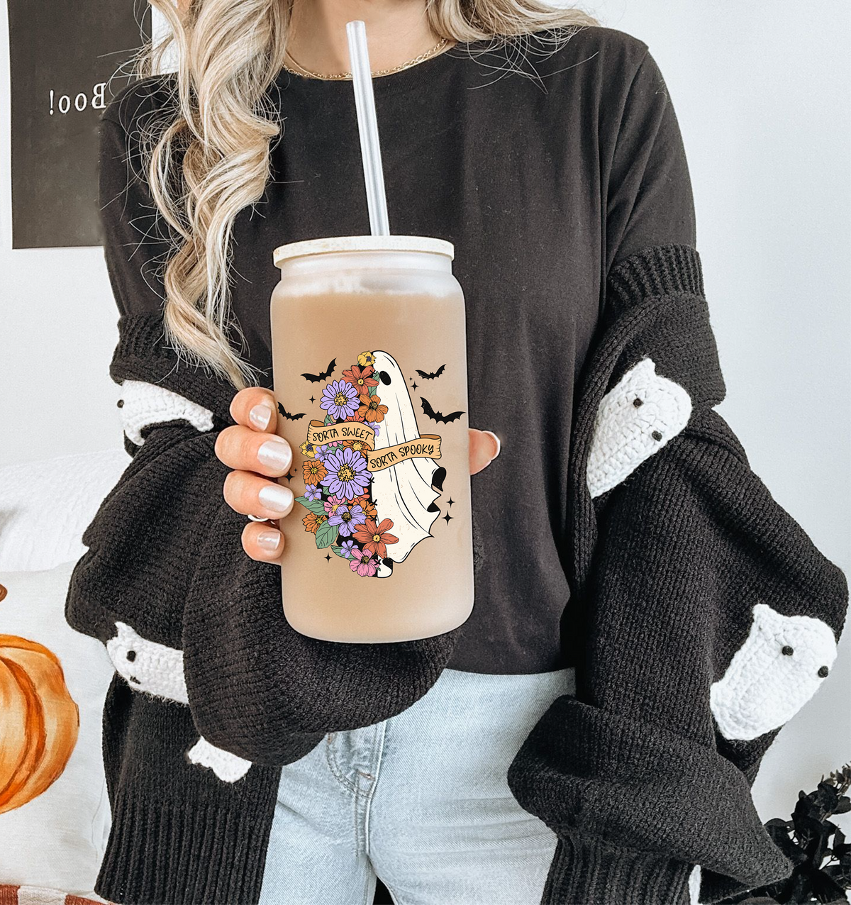 Sorta Spooky Glass Tumbler