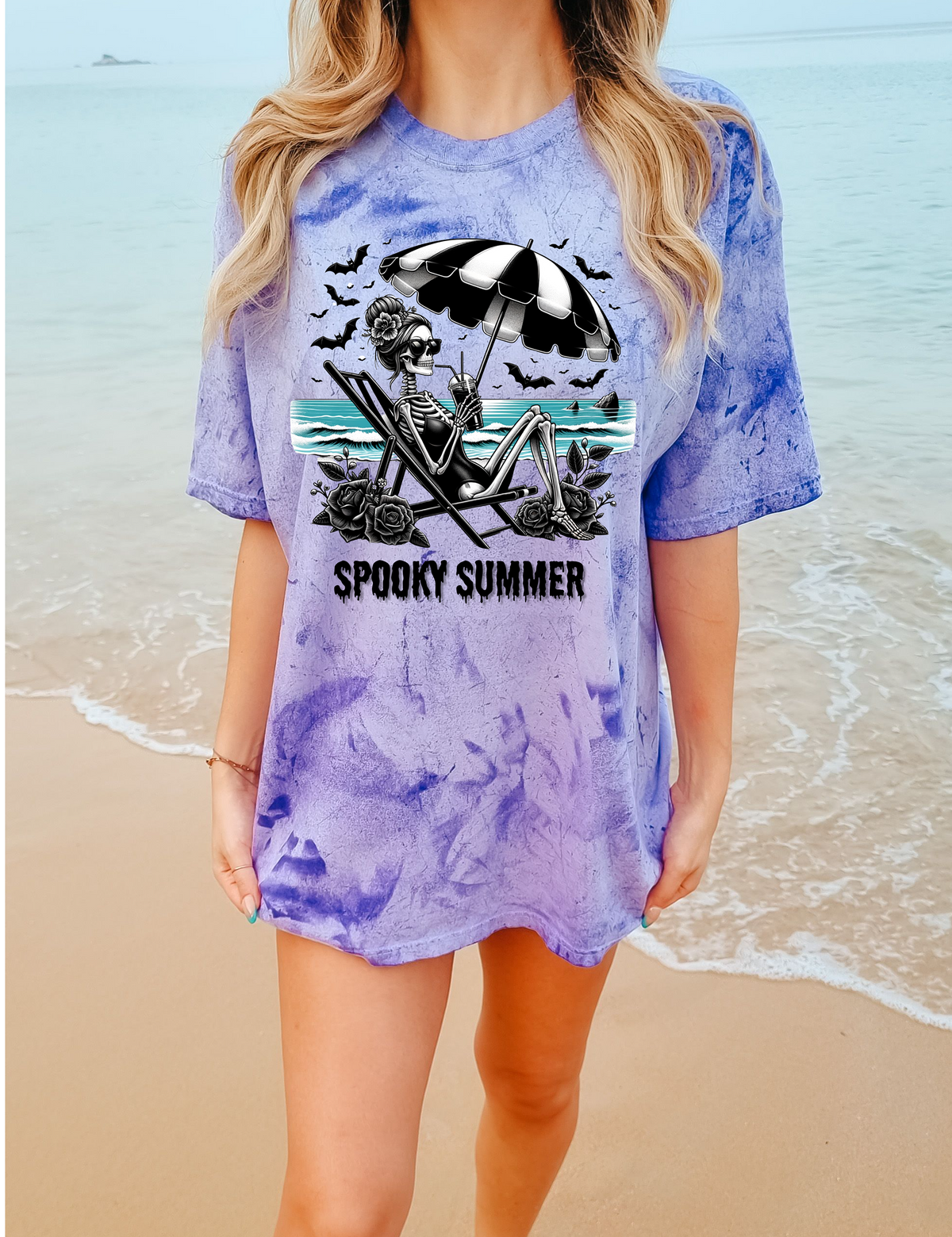 Spooky Summer Girl Tie Dye TEE