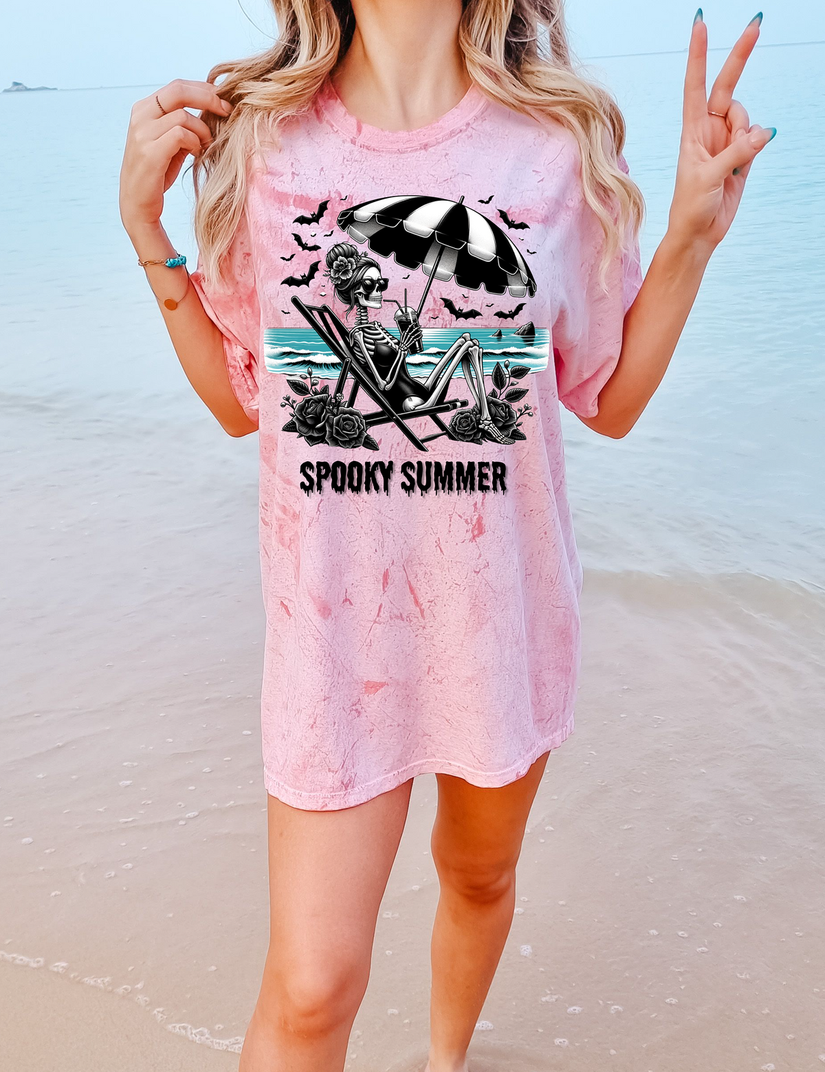 Spooky Summer Girl Tie Dye TEE