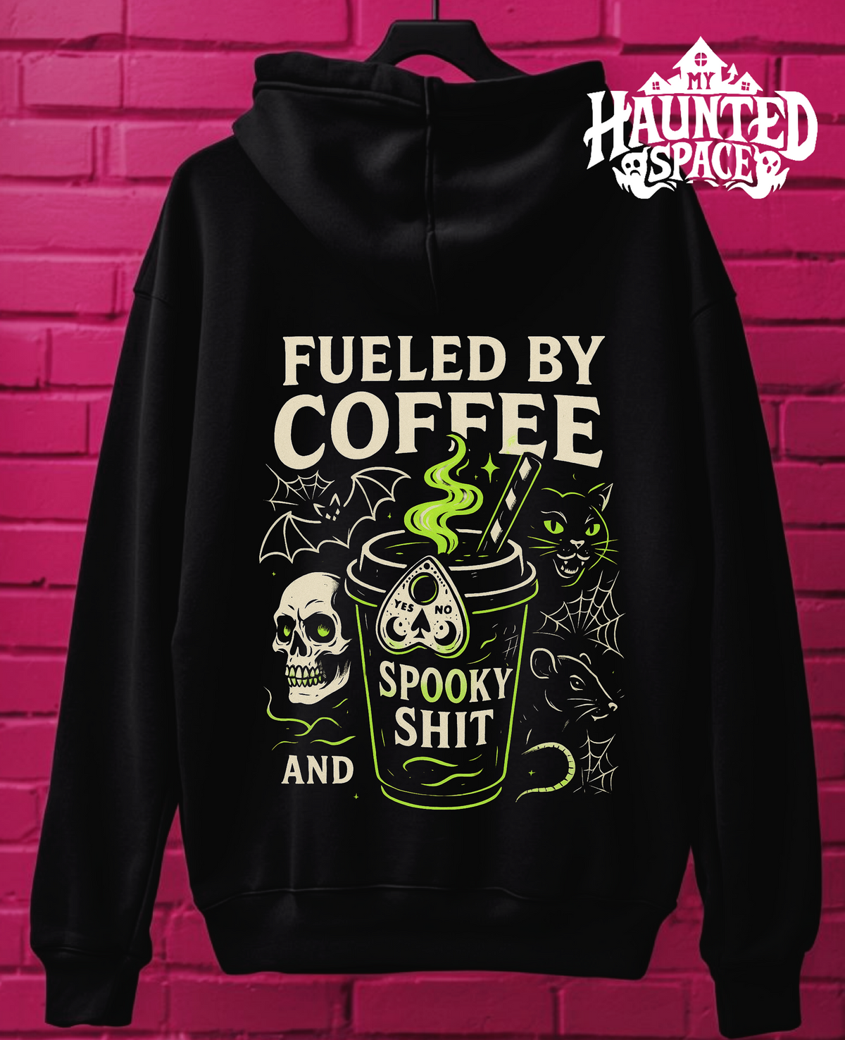 Fueled By Coffee and Spooky Shit Hoodie