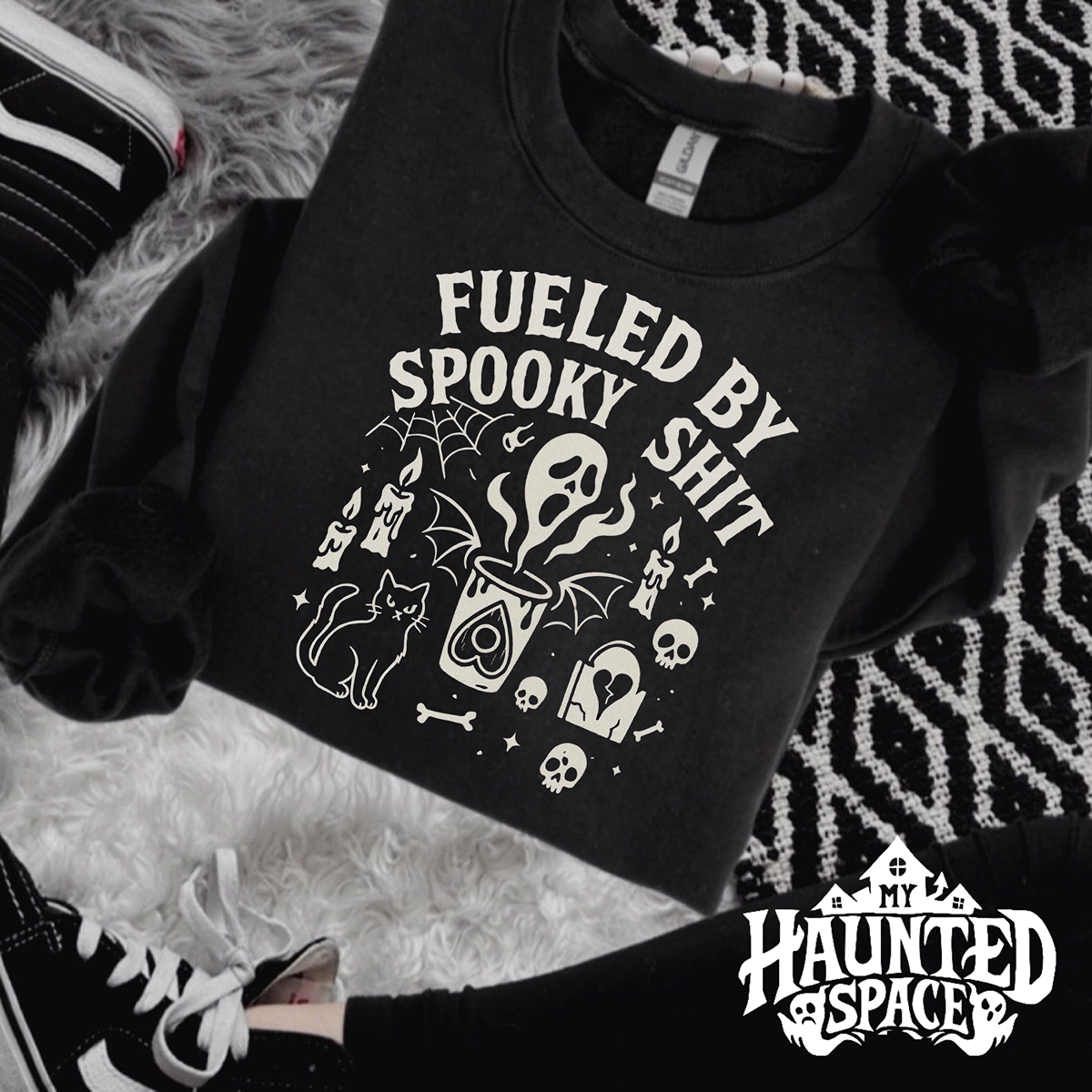 Fueled By Spooky Shit Sweatshirt