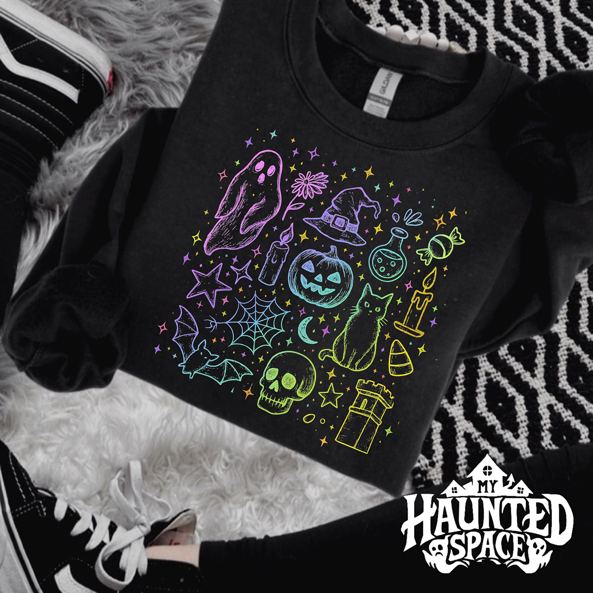 Spooky Neon Sweatshirt