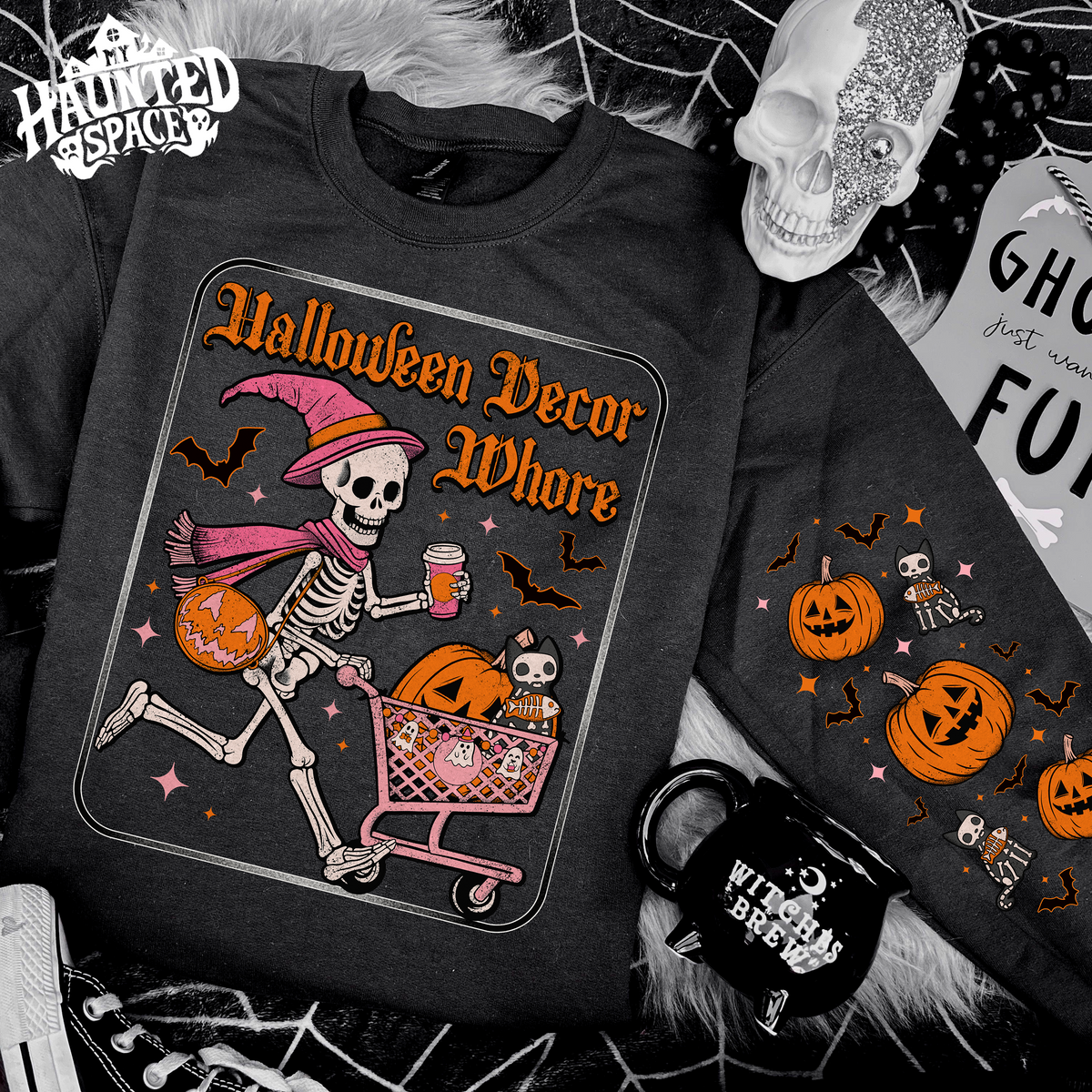 Halloween Decor Whore Sweatshirt