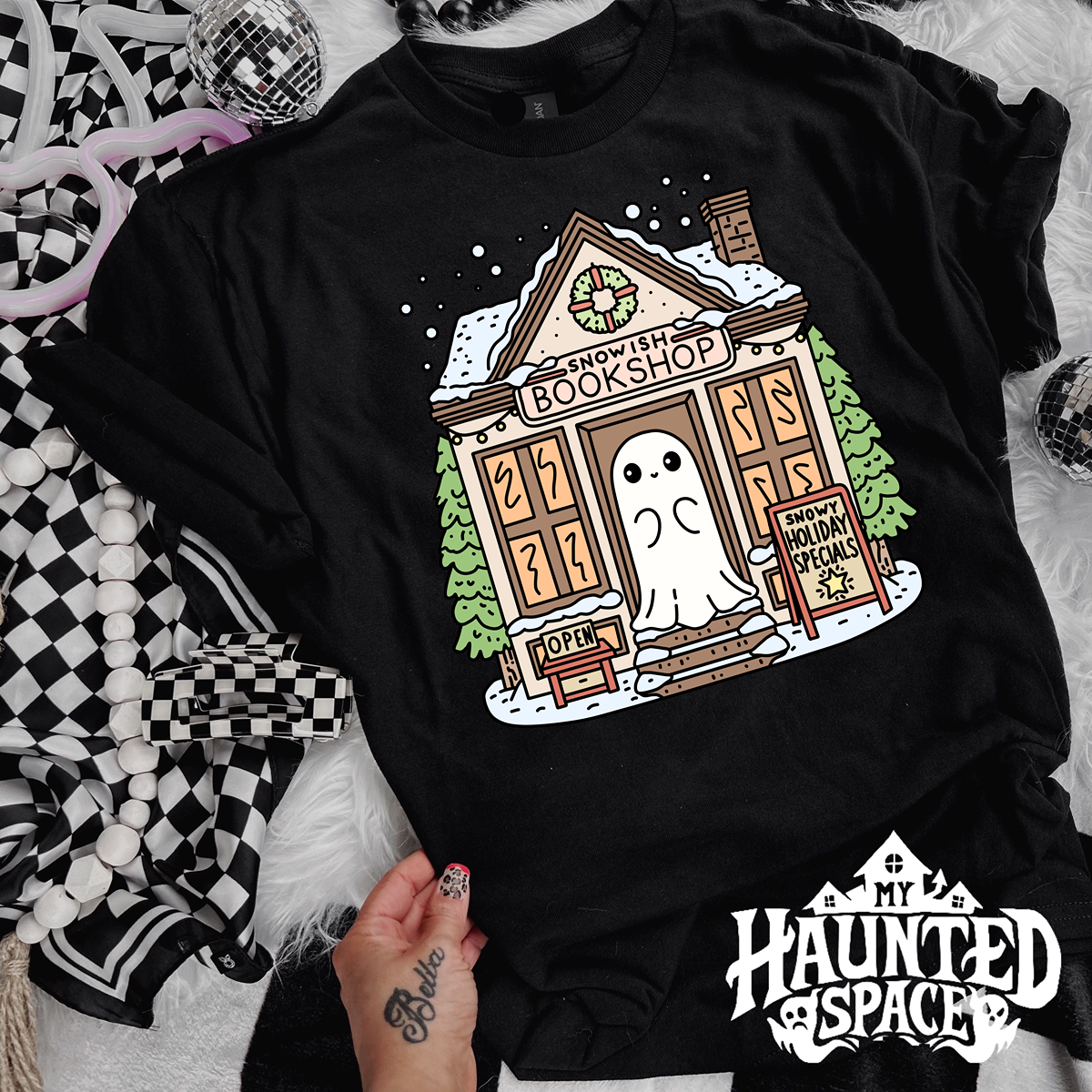 Snowy Bookshop TEE