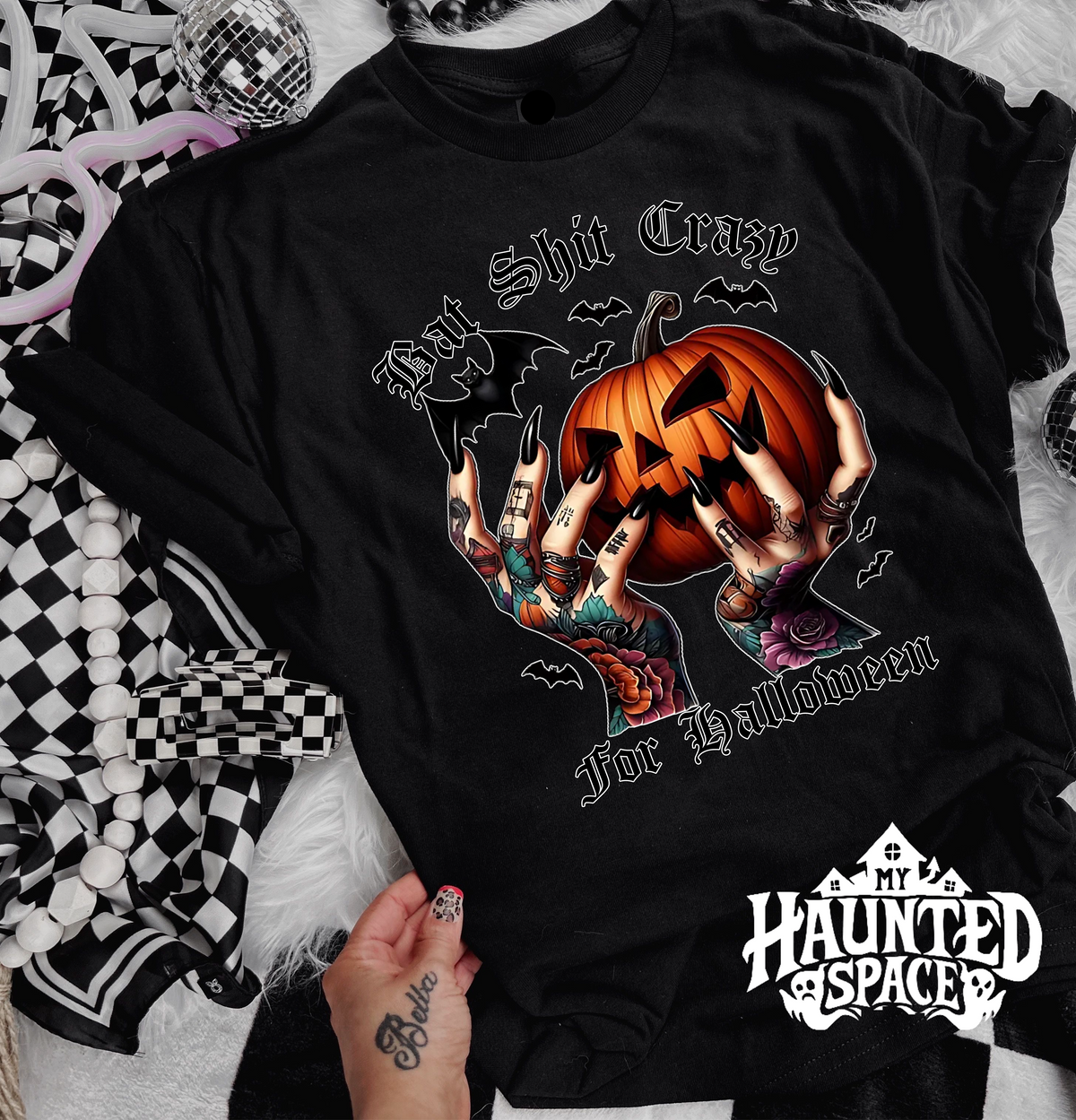 Bat Shirt Crazy For Halloween TEE
