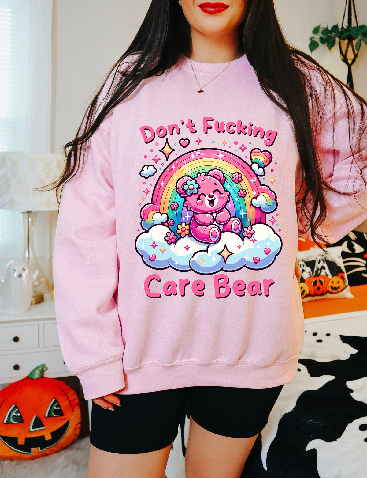 Don't Fucking Care Bear Sweatshirt