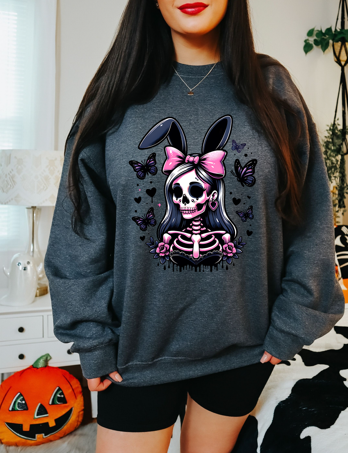 Goth Bunny Girl  Sweatshirt