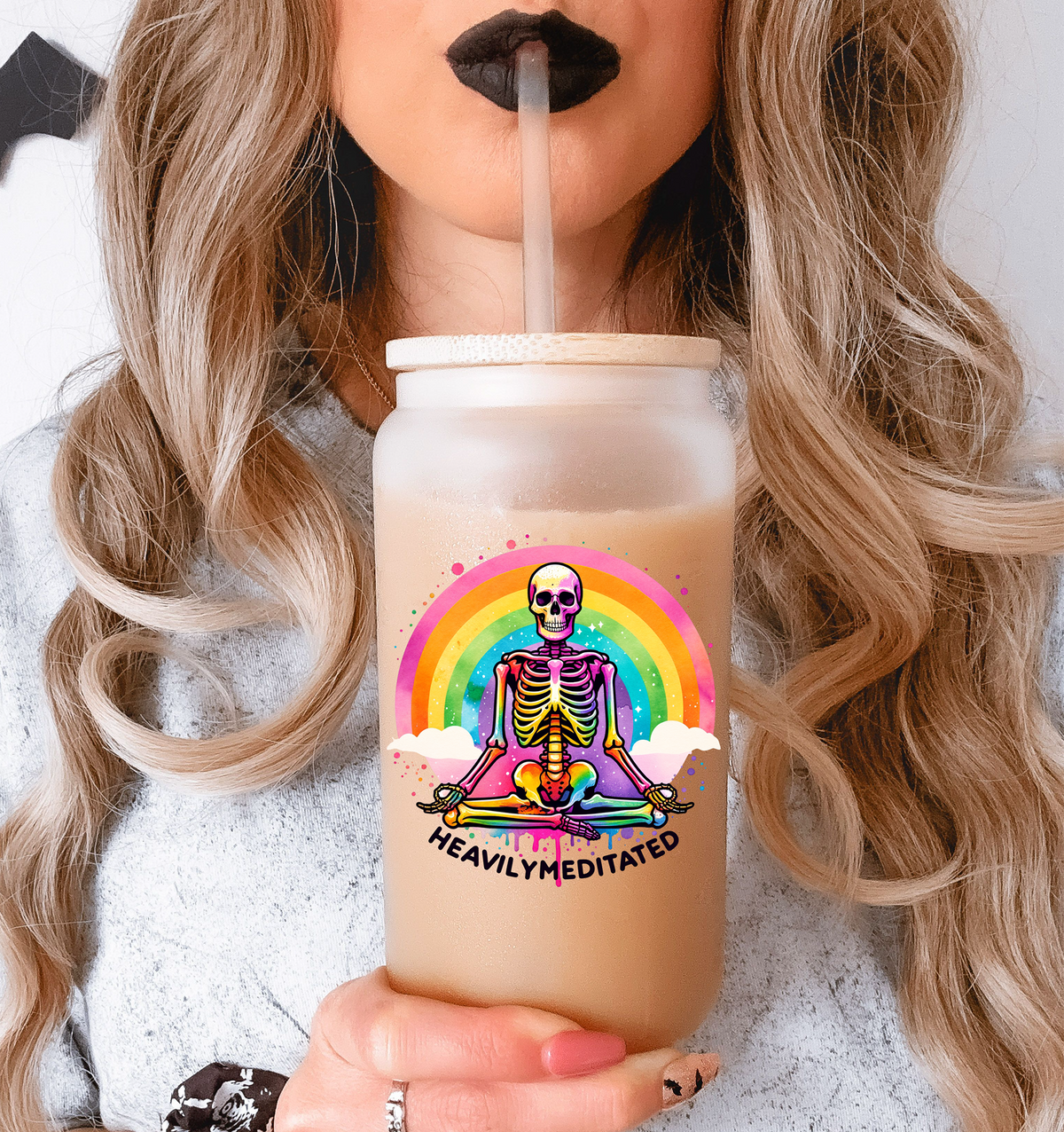 Heavily Meditated Glass Tumbler