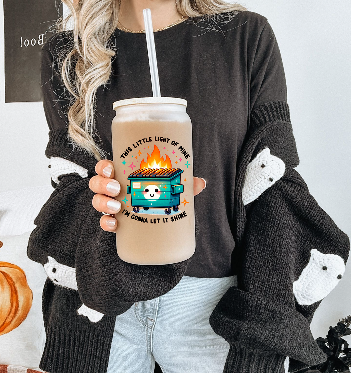 This Little Light Of Mine Glass Tumbler