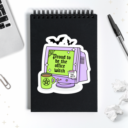 Office Witch Sticker