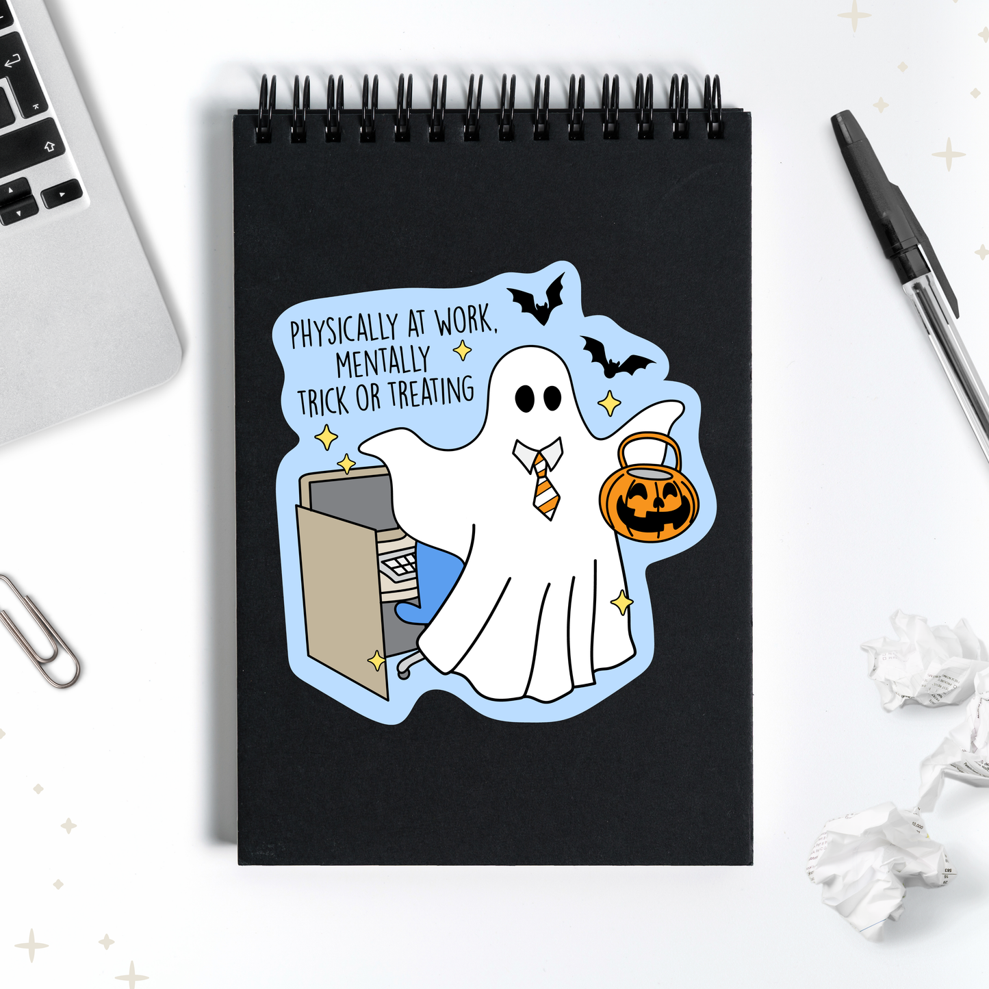 Office Trick Or Treating Sticker