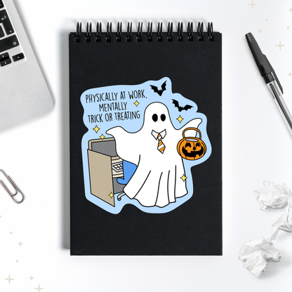 Office Trick Or Treating Sticker