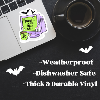 Office Witch Sticker