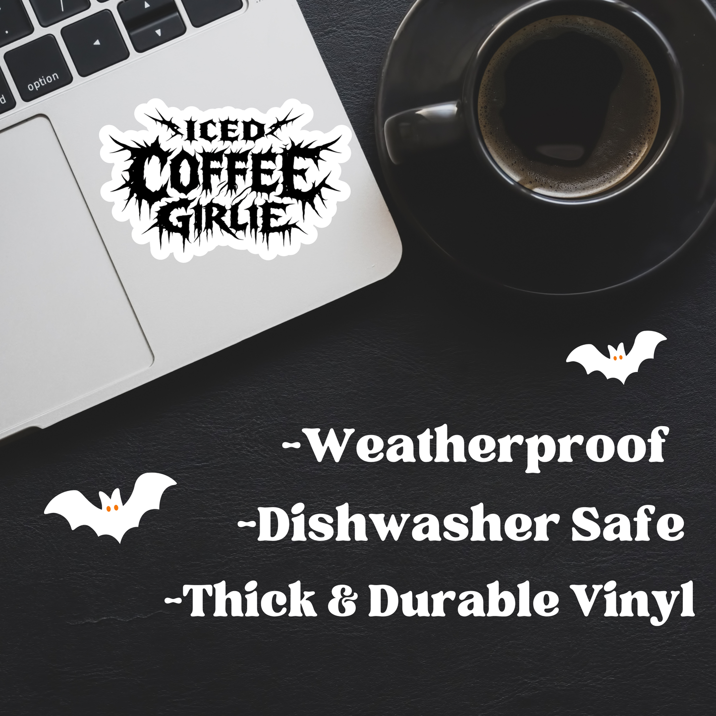 Iced Coffee Girlie Sticker