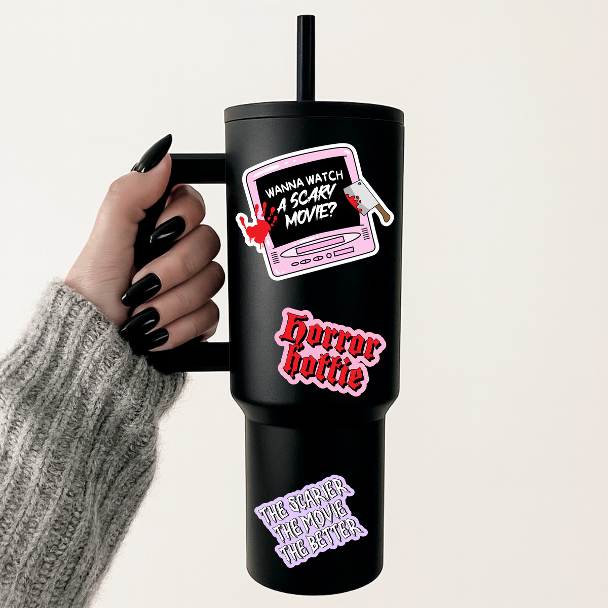 Wanna Watch a Scary Movie Sticker