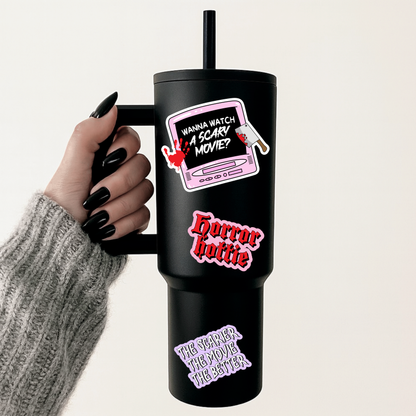 Wanna Watch a Scary Movie Sticker