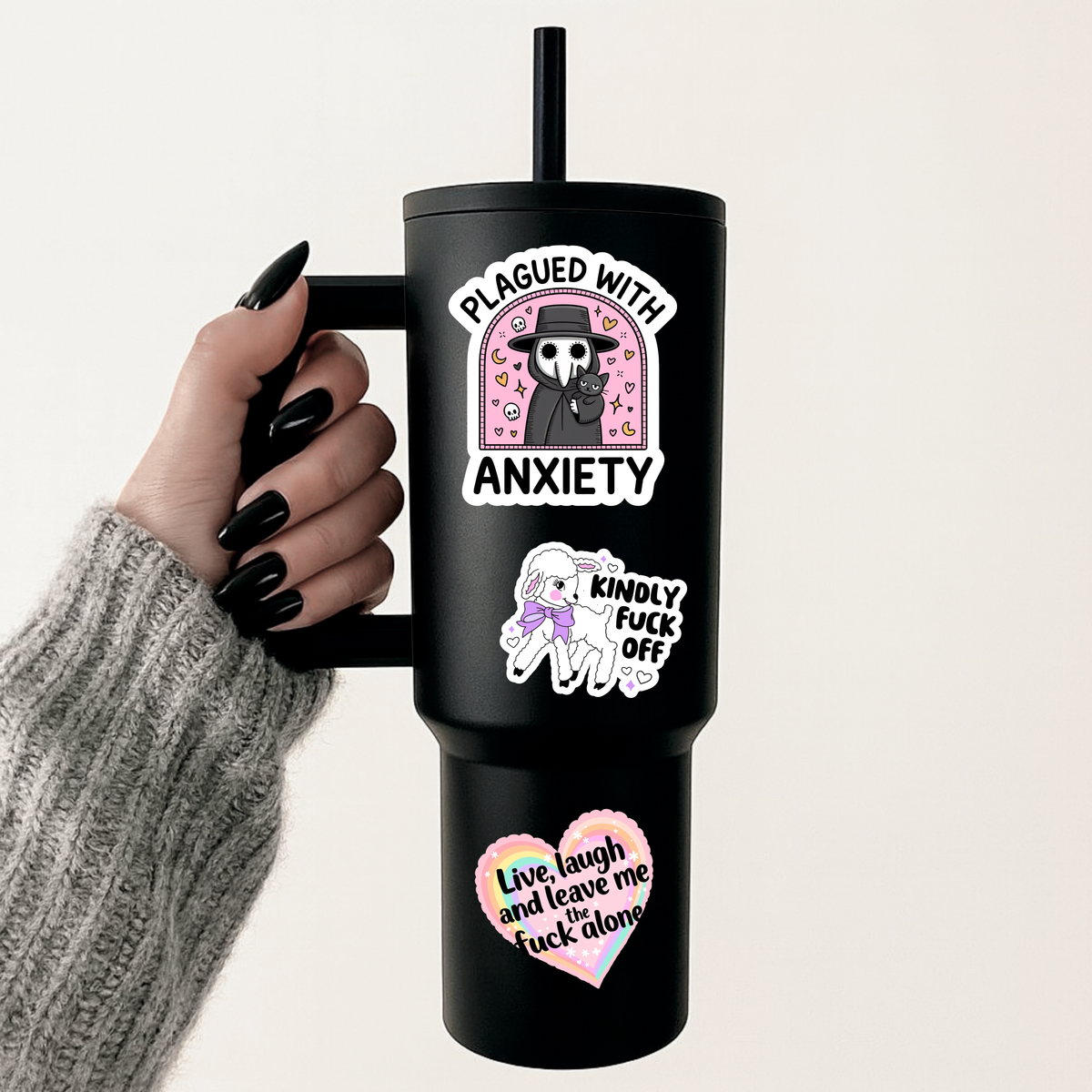 Plagued With Anxiety Sticker