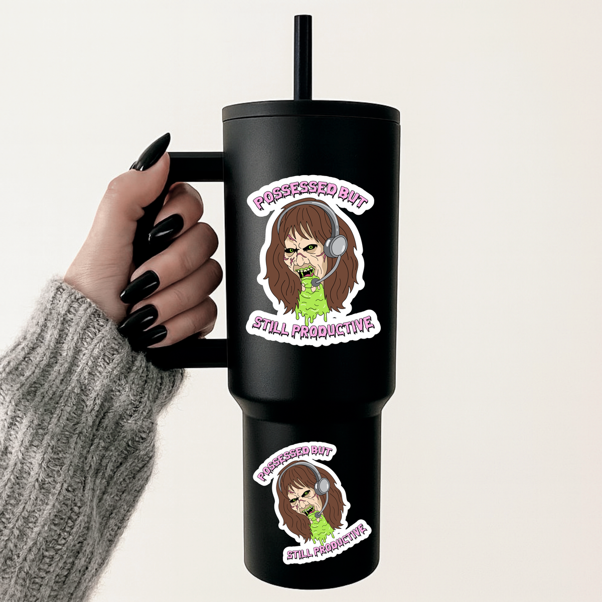 Possessed but Productive Sticker