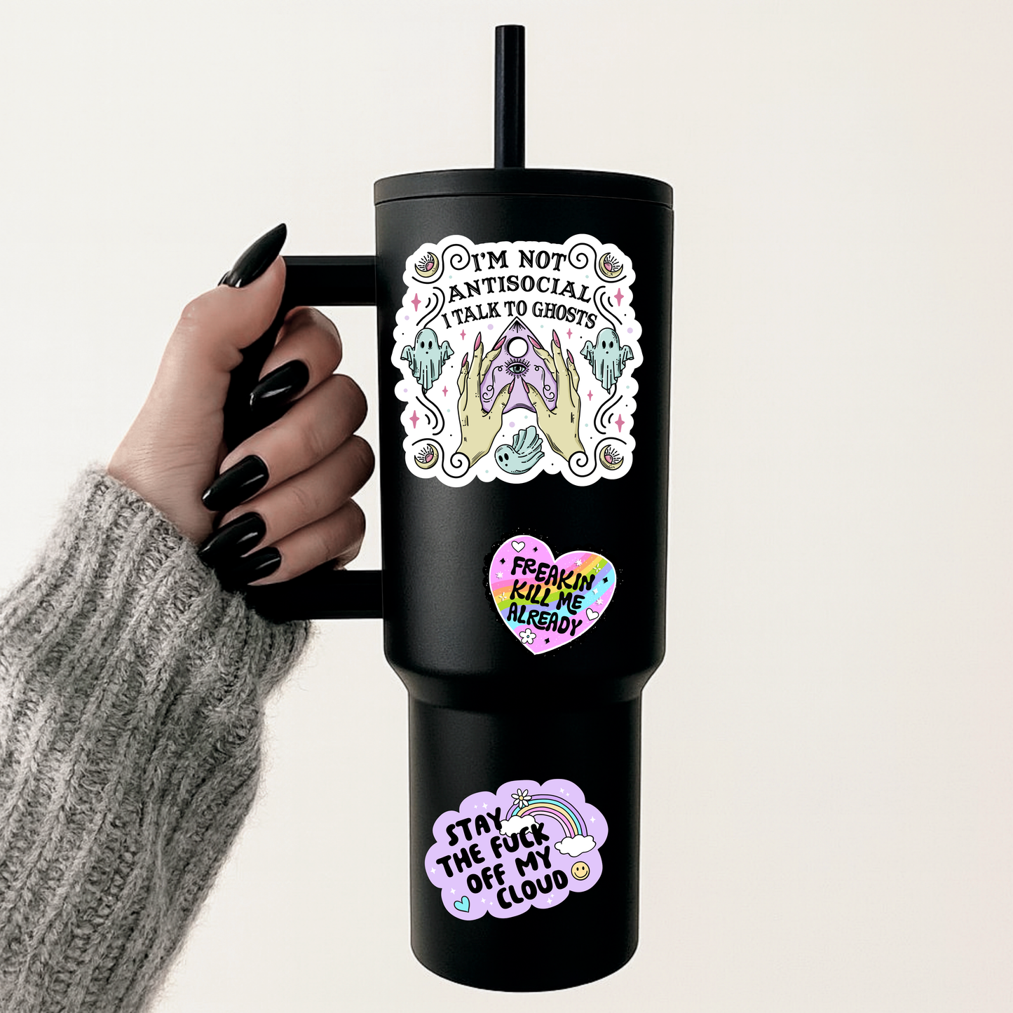 Antisocial Talk To Ghost Sticker