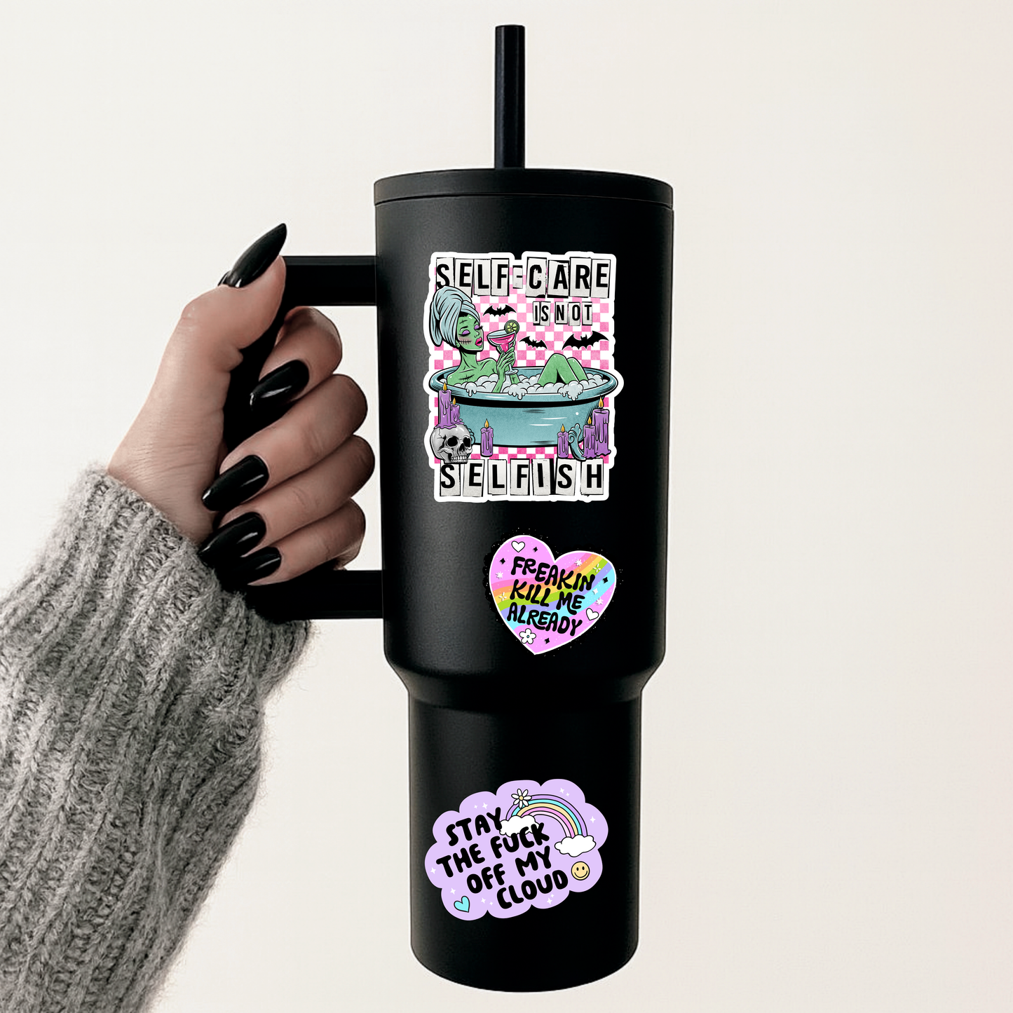 Selfcare Selfish Sticker
