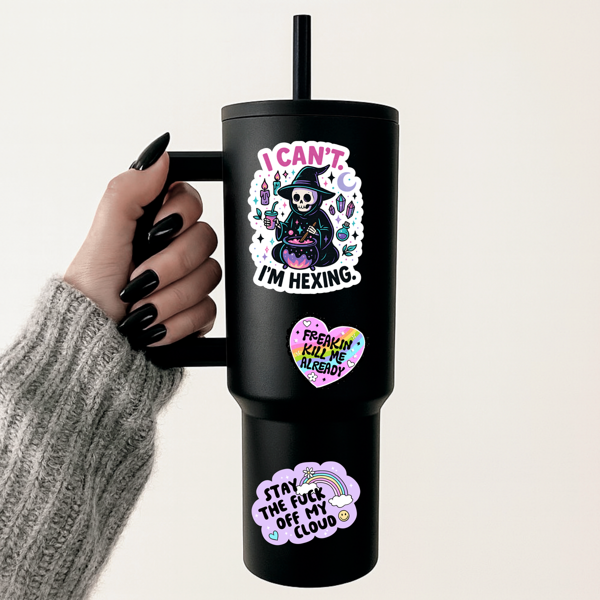 I Can't Im Hexing Sticker