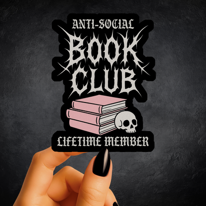 Anti Social Book Club Sticker