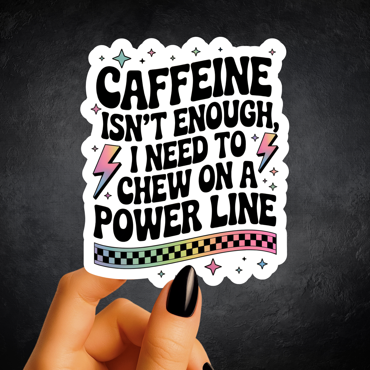 Caffeine Power Sticker