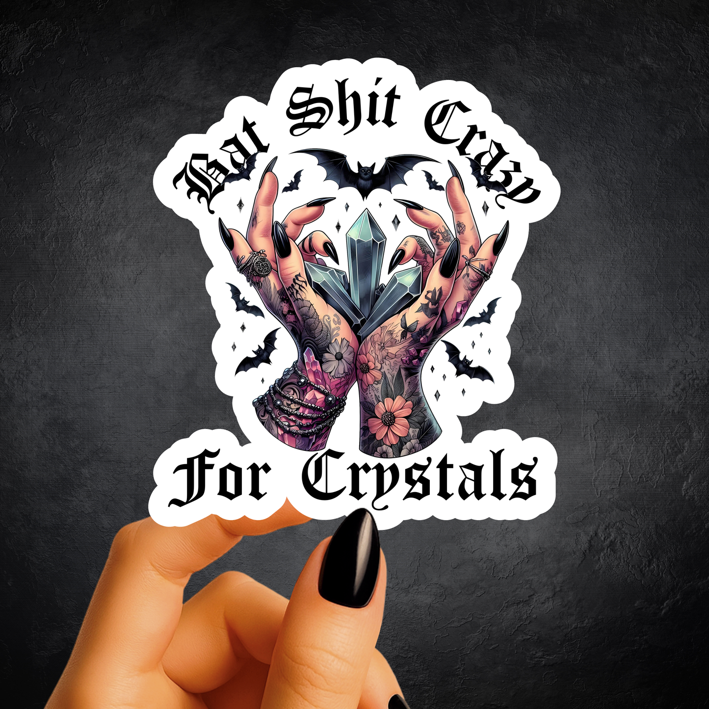 Crazy For Crystals Sticker