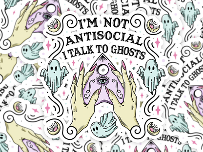 Antisocial Talk To Ghost Sticker